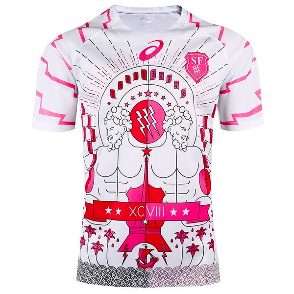 Tailandia Camiseta Stade Français Paris 2ª 2017 2018 Blanco